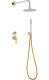 Душевая система Boheme Uno 464-WG белый/золото