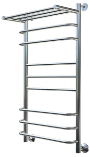 Водяной полотенцесушитель Тругор Идеал комби НП 3 П с полкой 100x50см хром Идеал/комби3/нп10050П