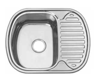 Мойка 6049 U Melana 0,8/180 хром без сифона (215 ti *10)