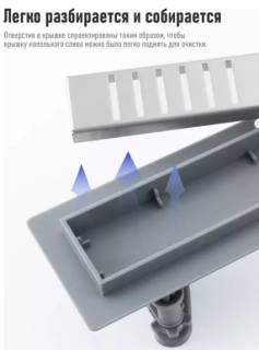 Душевой лоток Gappo G85007-5 50 см сатин