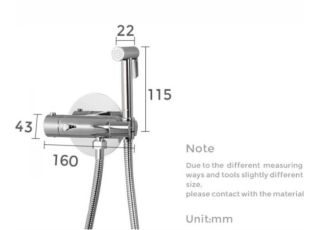 Гигиенический душ с термостатом Gappo G7290 хром