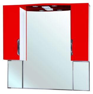 Зеркало-шкаф с подсветкой Bellezza Лагуна 105см красный 00000001087