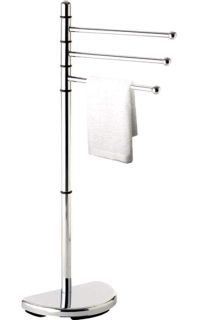 Напольная стойка Sapho Hibiscus с держателем для полотенец хром HI31