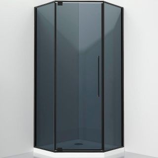 Душевой уголок Black&White Stellar Wind 815900G 90x90 см профиль чёрный матовый стекло тонированное
