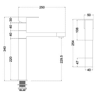 Смеситель для кухни Melana Cubo MELANA-610203 сатин