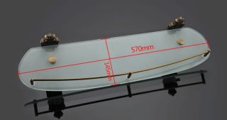 Полка стеклянная Gappo G3607 бронза