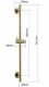 Душевая штанга Boheme Uno 420-MG золото матовое