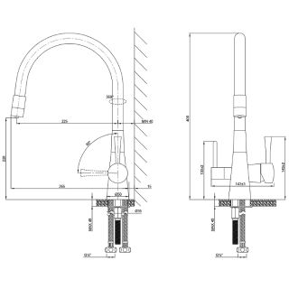 Смеситель для кухни Lemark Comfort LM3075BN-Black Черный