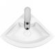 Угловая раковина Bond Corner S91-320 32см белый