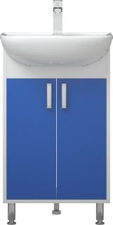 Тумба под раковину Corozo Колор 50см белый/синий SD-00000710