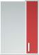 Зеркало-шкаф Corozo Колор 50см белый/красный SD-00000697