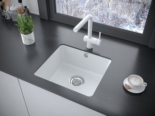 Мойка кухонная Paulmark Unter PM204543-WH белый