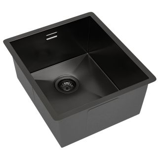 Мойка кухонная Reflexion Como 38-BL  RX2038BL оружейная сталь