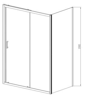 Душевой уголок Vincea Alpha VSR-3AL9013CL 130x90 см