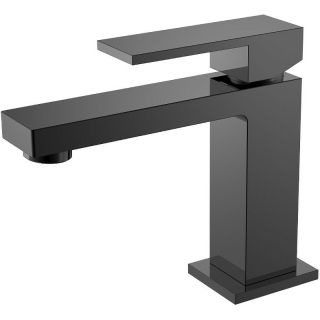 Смеситель для раковины Boheme Qubic 471-SGM антрацит глянец