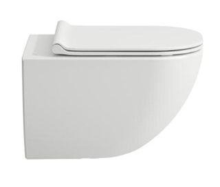 Унитаз Laufen Basal Combipack 8.66E1.0.000.000.1 подвесной безободковый с сиденьем SoftClose, быстрое снятие (в комплекте)