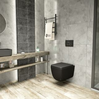 Комплект унитаза с инсталляцией Point Меркурий 886914GBO3+PN41831BM с сиденьем Микролифт