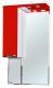 Зеркало-шкаф с подсветкой Bellezza Альфа 55см левый красный 00000005254
