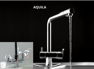 Смеситель для кухни Alveus Aquila Sat 1139805 Сатинированная сталь