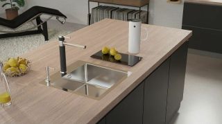 Кухонная мойка Alveus Pure 20 KMB-90 465x525 1103608 Брашированная сталь