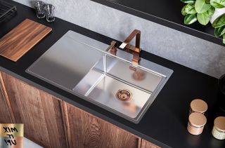 Кухонная мойка Alveus Pure 50R KMB-90 860x525 1103653 Брашированная сталь