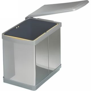 Ведро для мусора Alveus ALBIO 224311 ALBIO навесное прямоугольное нержавеющая сталь