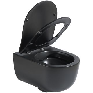 Унитаз Vincea Evo VT1-34SMB подвесной Черный матовый с сиденьем Микролифт