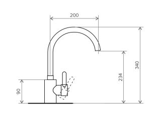 Смеситель для кухни Tolero Элара №102 464056 сафари