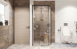 Душевой уголок Ambassador Queen 11011201Black 90x90см чёрный/прозрачное