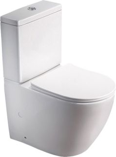 Унитаз-компакт SantiLine SL-5016 безободковый белый