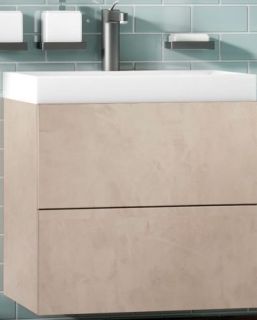 Подвесная тумба под раковину Art&Max Verona Push 60см камень светлый AM-Verona-Push-600-2C-SO-St