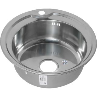 Мойка 490 Melana 0,8/180 хром с сифоном (001/2 *13)