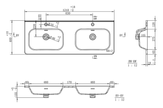 Подвесная тумба под раковину Brevita Wine 75 Win-09120-01-01-2Я белый