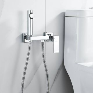 Гигиенический душ со смесителем Rose R1805-1 хром