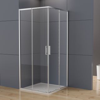 Душевой уголок Vincea Rapid-N VSS-3RN1111E10CL, (1000-1100)x(1000-1100), хром, стекло прозрачное