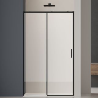 Душевая дверь Vincea Soft 2 VDS-3SO2140CLB, 1400, черный, стекло прозрачное