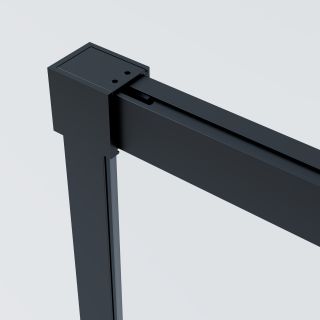 Душевой уголок Vincea Soft 2 VSR-3SO28010CLB, 1000*800, черный, стекло прозрачное