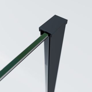 Душевой уголок Vincea Soft 2 VSR-3SO28011CLB, 1100*800, черный, стекло прозрачное