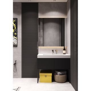 Смеситель для раковины встраиваемый Bronze de Luxe 9007GM-Y, графит/желтый