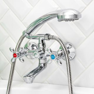 Смеситель для ванны с душем BOOU BA5318-2-B702 хром