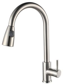 Смеситель для кухни РМС SUS124-017F-2 нержавеющая сталь