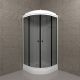 Душевая кабина Triton Грэй Щ0000066462 90x90 см профиль чёрный стекло тонированное