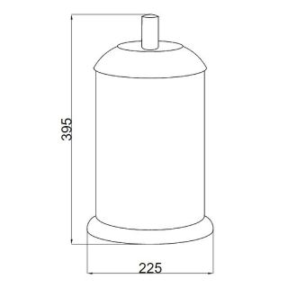 Ведро Boheme Murano 10907-V-G золото/фиолетовый