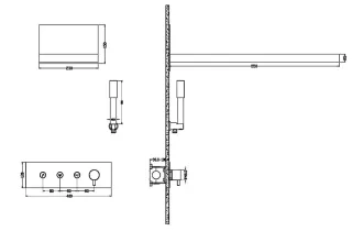 Душевой комплект Boheme Fusion 130-MG золото матовое