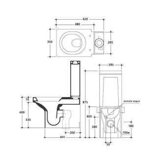 Унитаз Kerasan Cento 352201 напольный