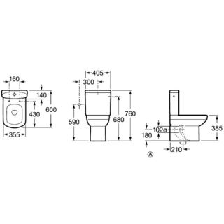 Бачок для унитаза Roca Dama Senso Compacto 34151B000