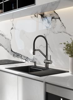 Смеситель для кухни Raglo R86.41.09 со съемным изливом на магните графит