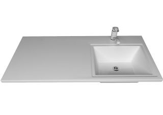 Раковина над стиральной машиной Stella Polar Мадлен SP-00001368 105см R белый