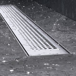 Душевой лоток AM.PM PrimeFlow 80 W02SC-P11-080-01SB с решеткой Хром матовый Cut Gradient