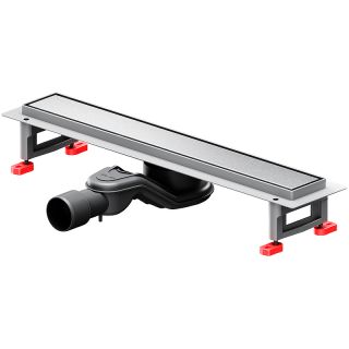 Душевой лоток AM.PM MasterFlow 50 W01SC-U11-050-04SB с решеткой Хром матовый / под плитку Tile